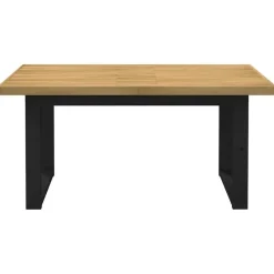 vidaXL Eettafel NOAIN met U-poten - Naturel - Massief grenenhout - 160x90 cm
