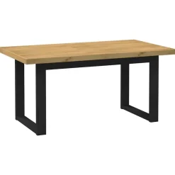 vidaXL Eettafel NOAIN met U-poten - Naturel - Massief grenenhout - 160x90 cm