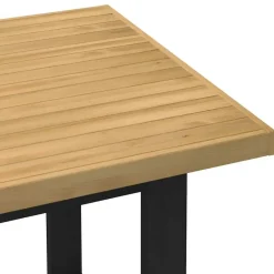 vidaXL Eettafel NOAIN met U-poten - Naturel - Massief grenenhout - 160x90 cm