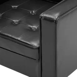 vidaXL Fauteuils kunstleer zwart