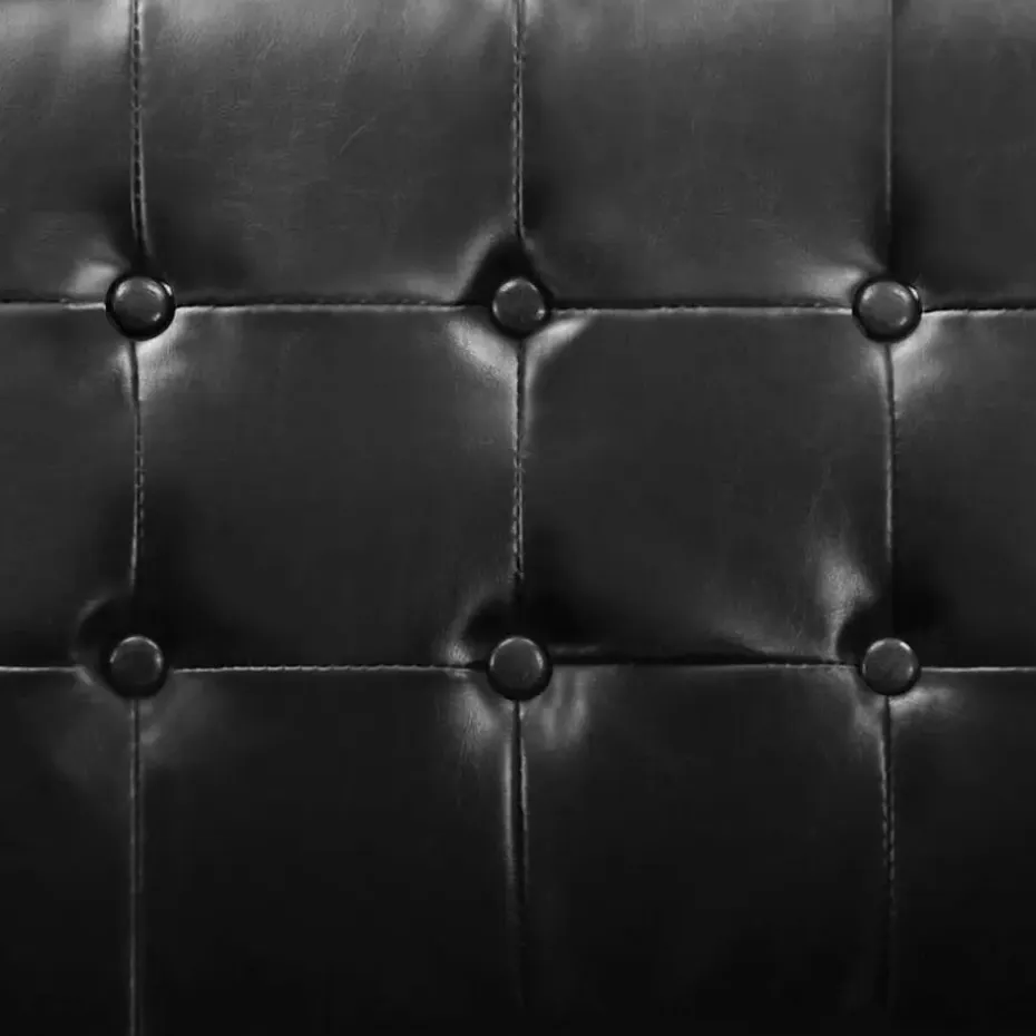 vidaXL Fauteuils kunstleer zwart