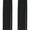 vidaXL Gordijne - Verduisterend - Zwart - 140x225 cm - Fluweel - 2 Stuks
