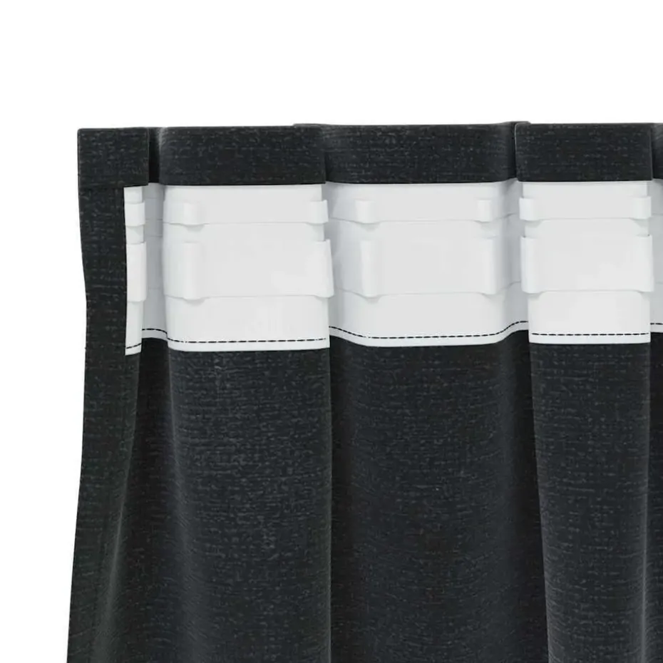 vidaXL Gordijne - Verduisterend - Zwart - 140x225 cm - Fluweel - 2 Stuks