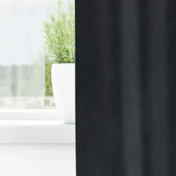 vidaXL Gordijnen - Verduisterend - Donkergrijs - 140x245 cm - Fluweel - 2 Stuks