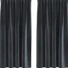 vidaXL Gordijnen - Verduisterend - Donkergrijs - 140x175 cm - Fluweel - 2 Stuks
