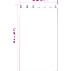 vidaXL Gordijnen met lussen - Verduisterend - Zwart Fluweel - 140x225 cm - 2 St.