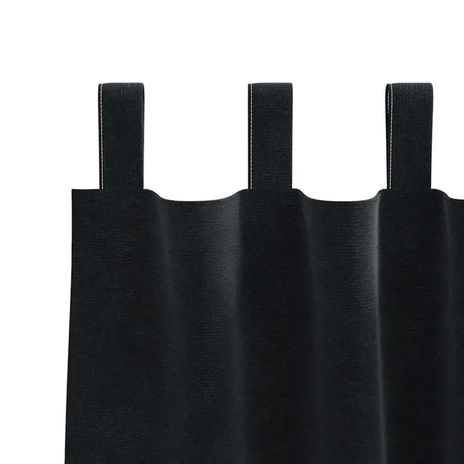 vidaXL Gordijnen met lussen - Verduisterend - Zwart Fluweel - 140x225 cm - 2 St.