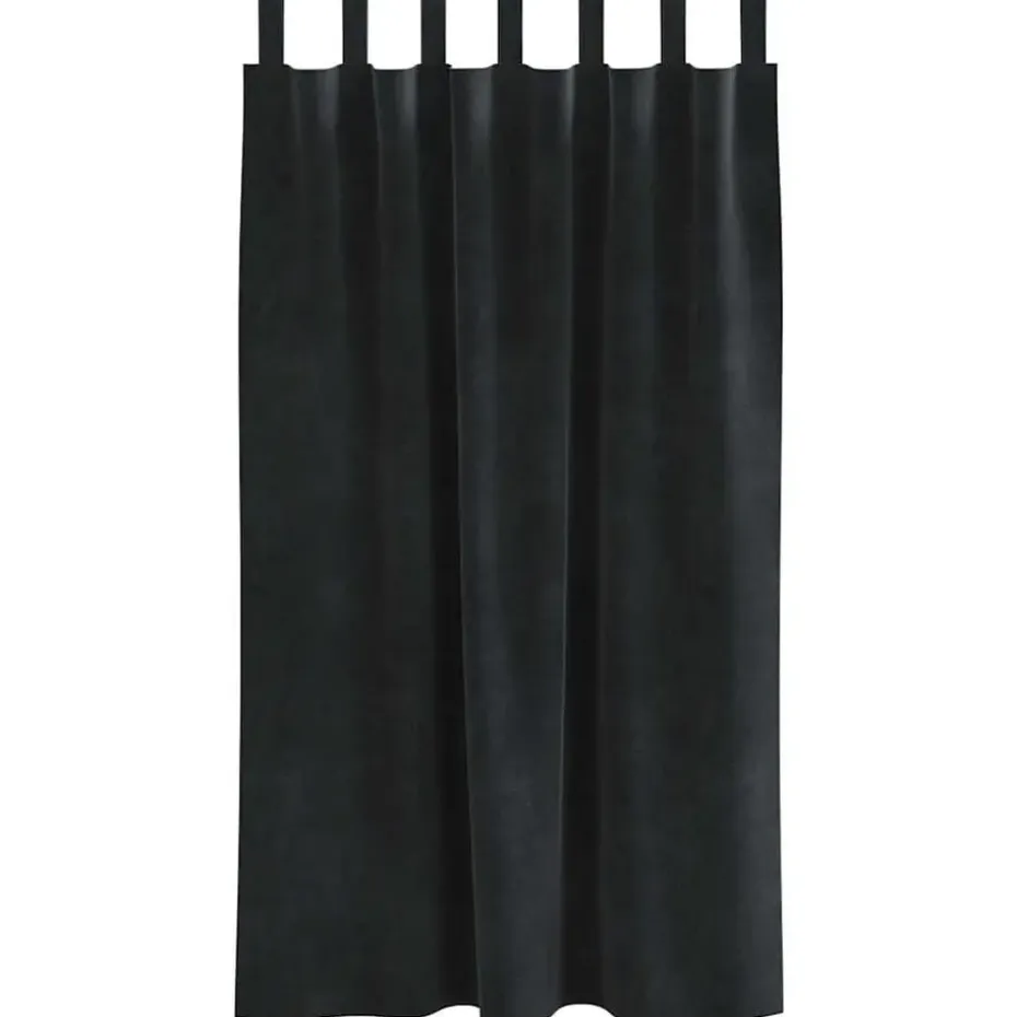 vidaXL Gordijnen met lussen - Verduisterend - Zwart Fluweel - 140x175 cm - 2 St.