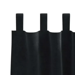 vidaXL Gordijnen met lussen - Verduisterend - Zwart Fluweel - 140x175 cm - 2 St.