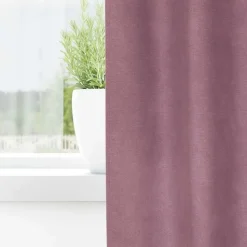 vidaXL Gordijnen met ringen - Donkerroze - 140x260 cm - Fluweel - 2 Stuks