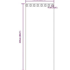 vidaXL Gordijnen met ringen - Donkergrijs - 140x225 cm - Fluweel - 2 Stuks