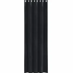 vidaXL Gordijnen met ringen - Verduisterend - Zwart Fluweel - 140x240 cm - 2 St.