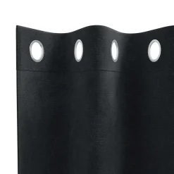 vidaXL Gordijnen met ringen - Verduisterend - Zwart Fluweel - 140x175 cm - 2 St.