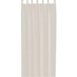 vidaXL Gordijnen van voile met lussen - Crème - 140x225 cm - Stof - 2 Stuks