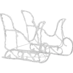 vidaXL Kerstversiering rendieren en slee 320 LED's acryl