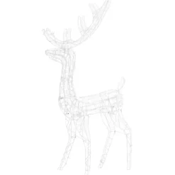 vidaXL Kerstversiering rendierfamilie 300 LED's meerkleurig acryl