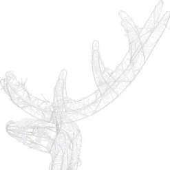 vidaXL Kerstversiering rendierfamilie 300 LED's meerkleurig acryl