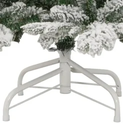 vidaXL Kunstkerstboom met scharnieren en sneeuw 180 cm