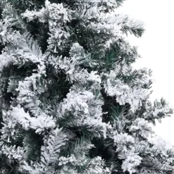 vidaXL Kunstkerstboom met sneeuw 120 cm groen