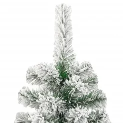 vidaXL Kunstkerstboom met scharnieren en sneeuw 240 cm