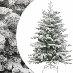 vidaXL Kunstkerstboom met scharnieren en sneeuw 150 cm