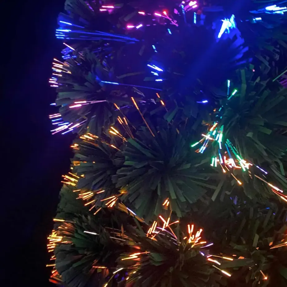 vidaXL Kunstkerstboom met standaard smal 150 cm glasvezel