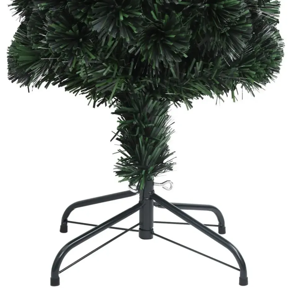 vidaXL Kunstkerstboom met standaard smal 150 cm glasvezel