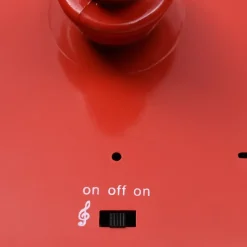 vidaXL Straatlantaarn met kerstman 81x40x188 cm PVC zwart en rood