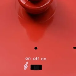 vidaXL Straatlantaarn met kerstman 81x40x188 cm PVC zwart en rood