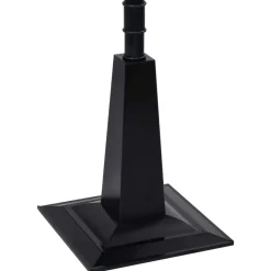 vidaXL Straatlantaarn met kerstman 81x40x188 cm PVC zwart en rood