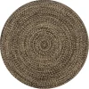 vidaXL Tapijt – Zwart Jute – Tijdloos Design – Natuurlijk Gevlochten