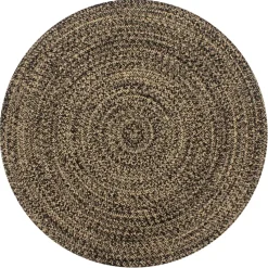 vidaXL Tapijt – Zwart Jute – Tijdloos Design – Natuurlijk Gevlochten