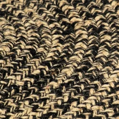 vidaXL Tapijt – Zwart Jute – Tijdloos Design – Natuurlijk Gevlochten