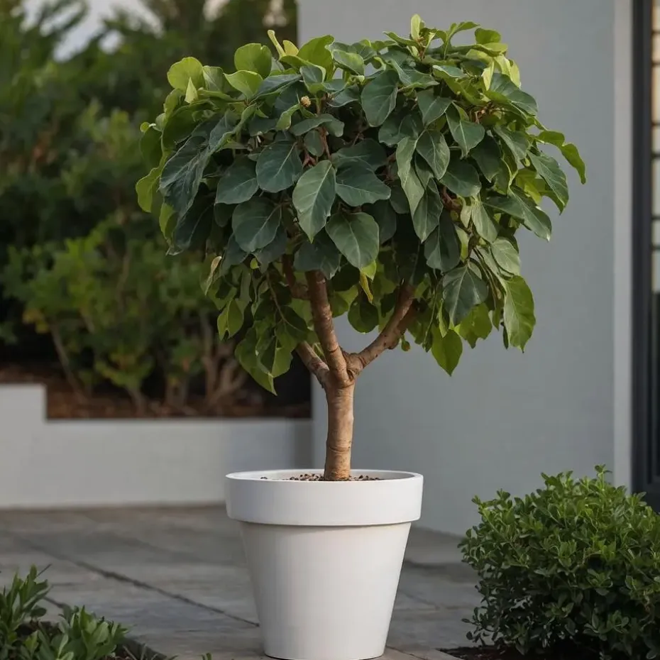 Vijgenboom - Set van 2 - Ficus Carica - Hoogte 70-90cm - ⌀21cm