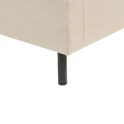 VILETTE - Tweepersoonsbed - Beige - 180 x 200 cm - Bouclé