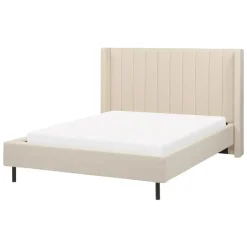 VILETTE - Tweepersoonsbed - Beige - 140 x 200 cm - Bouclé