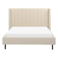 VILETTE - Tweepersoonsbed - Beige - 140 x 200 cm - Bouclé