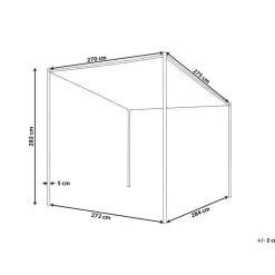 VIMINO - Tuinpaviljoen - Beige - Staal