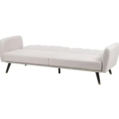 VIMMERBY - Slaapbank - Beige - Polyester