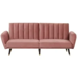 VIMMERBY - Slaapbank - Roze - Fluweel