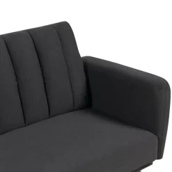 VIMMERBY - Slaapbank - Zwart - Polyester