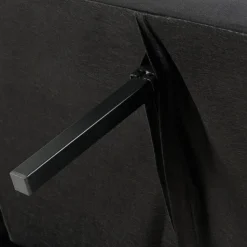 VIMMERBY - Slaapbank - Zwart - Polyester