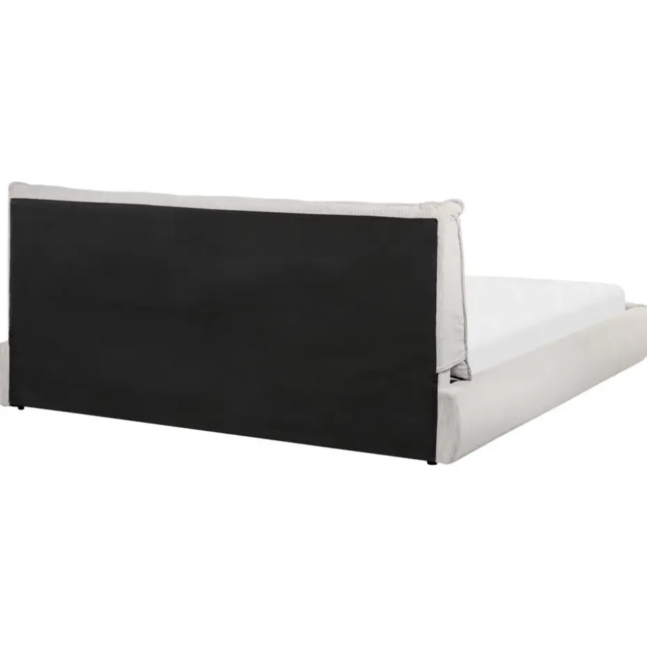 VINAY - Tweepersoonsbed - Beige - 180 x 200 cm - Corduroy