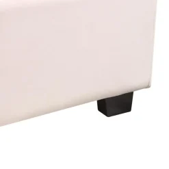 VINCENNES - Bed - Pastelroze - 140 x 200 cm - Fluweel