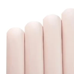 VINCENNES - Bed - Pastelroze - 140 x 200 cm - Fluweel