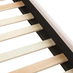 VINCENNES - Bed - Pastelroze - 140 x 200 cm - Fluweel