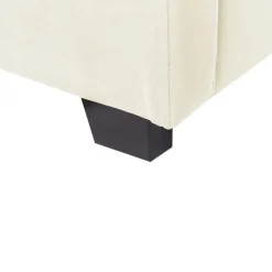 VINCENNES - Bed met opbergruimte - Wit - 140 x 200 cm - Fluweel