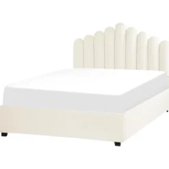 VINCENNES - Bed met opbergruimte - Wit - 140 x 200 cm - Fluweel