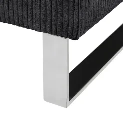 VIND - Fauteuil - Zwart - Corduroy