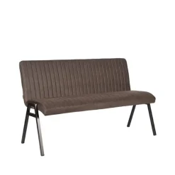 Vine Interior Eetkamerbank Paisley Antraciet Microvezel 145x62x86